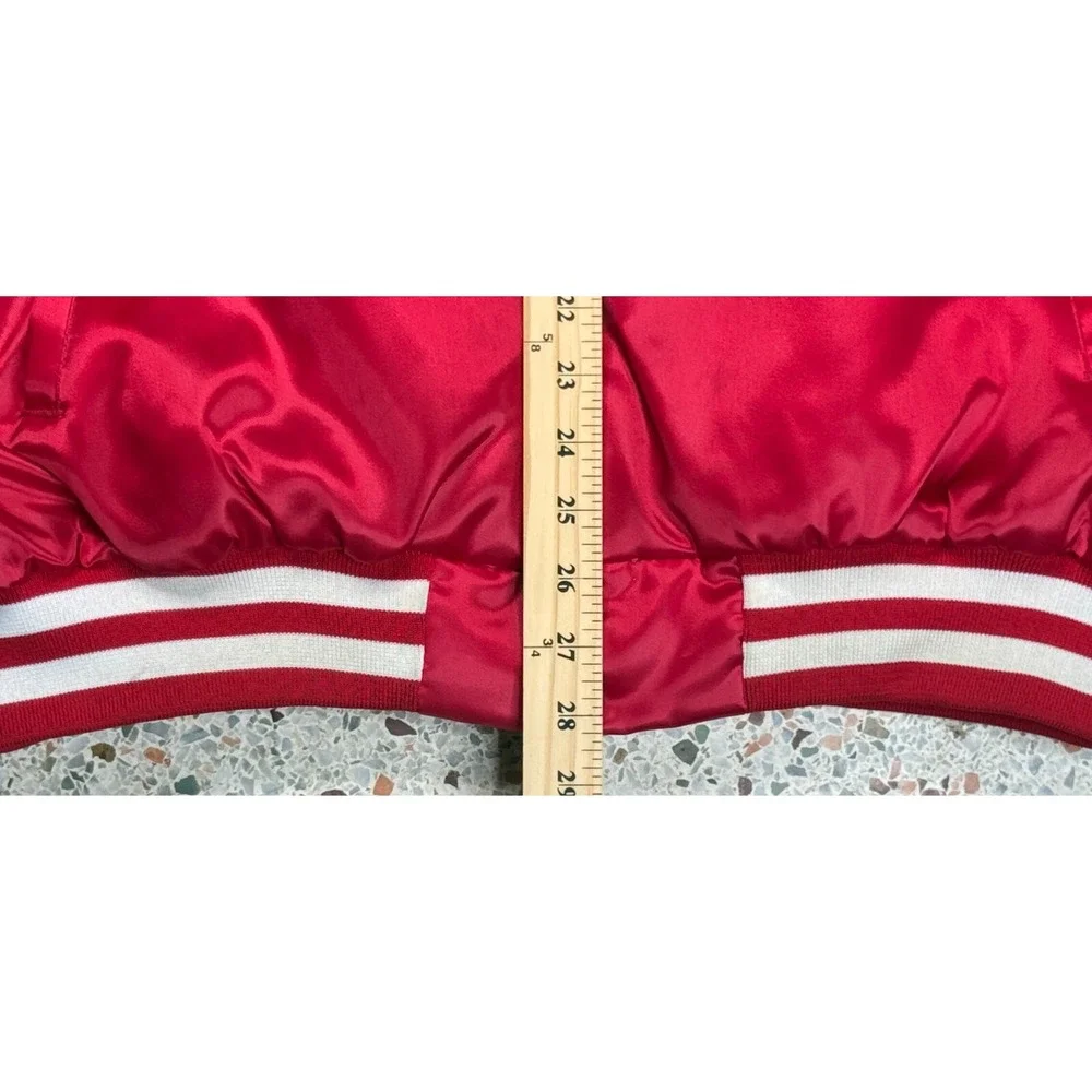 Swingster NCAA Indiana Vtg‎ Men's Embroidered Quilted Bomber Jacket Size XXL
